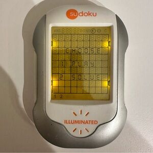 Techno Source Sudoku Handheld Electronic Game 2006 Vintage Illuminated